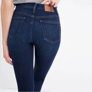 Madewell High Rise 10'' Skinny dark wash Denim Jeans Size 31
